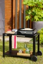 Table desserte 110 cm pour cuisine extérieure LE MARQUIER, noir