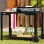 Table desserte 110 cm pour cuisine extérieure LE MARQUIER, noir