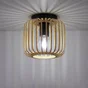 Plafonnier salle de bain Pécan E27 IP44 bambou INSPIRE