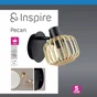 Spot salle de bain Pécan E14 IP44 bambou INSPIRE