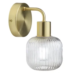 Applique salle de bain Dipsy E14 IP44 verre laiton INSPIRE