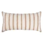 Coussin chindi raye ecru jute 30x60 cm