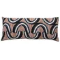 Coussin canvas poke 30x70 cm orange/noir