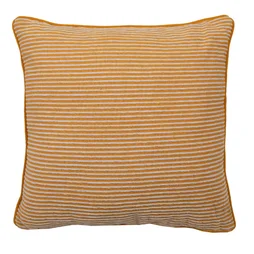 Coussin raye jaune sponge 45x45 cm