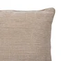 Coussin raye beige sponge 45x45 cm