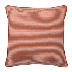 Coussin raye orange sponge 45x45 cm