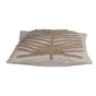Coussin slub relief jute palme 45x45 cm
