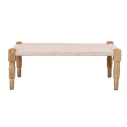 Banc Table macrame boheme 119x40x45 cm