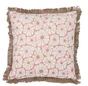 Coussin frange jute anemone 50x50 cm