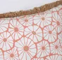 Coussin frange jute anemone 50x50 cm