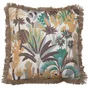 Coussin frange sweet jungle 50x50 cm multicolore