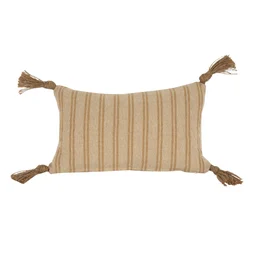 Coussin raye jute naturea 30x50 cm