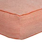 Pouf chenille orange sponge 50x50x20 cm