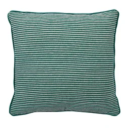 Coussin raye vert sponge 45x45 cm