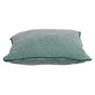 Coussin raye vert sponge 45x45 cm