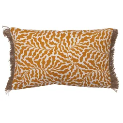 Coussin frange jute flow 30x50 cm