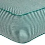 Pouf chenille vert sponge 50x50x20 cm