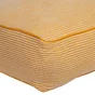 Pouf chenille jaune sponge 50x50x20 cm