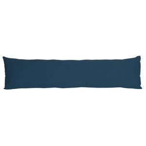 Coussin coton recycle bleu 30x120 cm