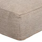 Pouf chenille beige sponge 50x50x20 cm