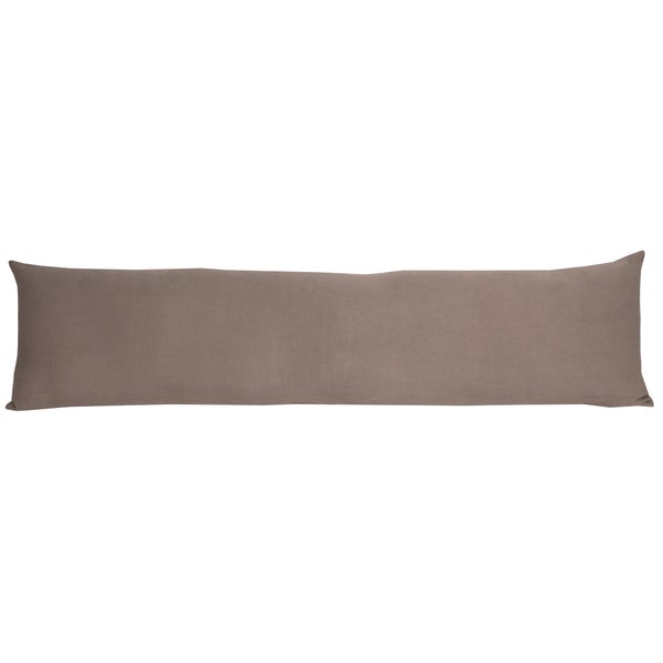 Coussin coton recycle taupe 30x120 cm