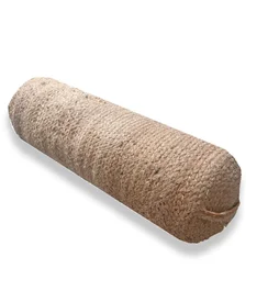 Coussin accoudoir jute naturel 20x60 cm