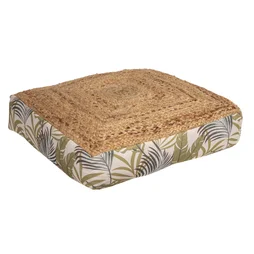 Coussin de sol jute euphoria 50x50x10 cm