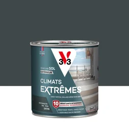 Peinture sol Climats extrêmes V33, anthracite satiné, 0.5L