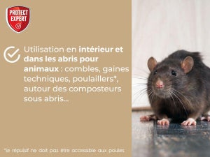 Poudre répulsive rats souris et mulots