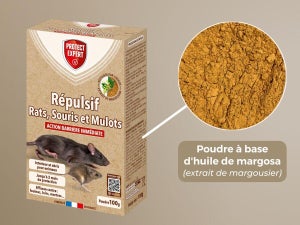 Poudre répulsive rats souris et mulots