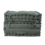 Matelas 3 pieces coton recycle kaki 50x50x30cm