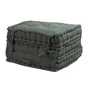 Matelas 3 pieces coton recycle kaki 50x50x30cm