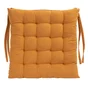 Galette de chaise coton recycle honey 40x40cm