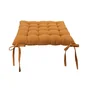 Galette de chaise coton recycle honey 40x40cm
