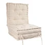 Matelas 3 pieces coton recycle naturel 50x50x30cm