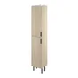 Colonne 2p l.35 x H.188.9 x P.31.8 cm effet chêne naturel Easy 3