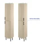 Colonne 2p l.35 x H.188.9 x P.31.8 cm effet chêne naturel Easy 3