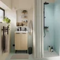 Armoire de toilettee l.50 cm H.70 cm P.16 cm, effet chêne naturel, SENSEA Easy 3