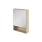 Armoire de toilettee l.50 cm H.70 cm P.16 cm, effet chêne naturel, SENSEA Easy 3