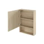 Armoire de toilettee l.50 cm H.70 cm P.16 cm, effet chêne naturel, SENSEA Easy 3