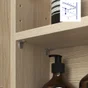 Armoire de toilettee l.50 cm H.70 cm P.16 cm, effet chêne naturel, SENSEA Easy 3