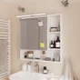Armoire de toilette l.70 cm H.70 cm P.16 cm, blanc, Easy 3