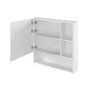 Armoire de toilette l.70 cm H.70 cm P.16 cm, blanc, Easy 3