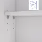Armoire de toilette l.70 cm H.70 cm P.16 cm, blanc, Easy 3