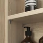 Armoire de toilette l.70 cm H.70 cm P.16 cm, effet chêne naturel, SENSEA Easy 3