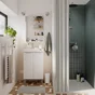 Armoire de toilette l.50 cm H.70 cm P.16 cm, blanc mat, SENSEA Easy 3