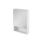 Armoire de toilette l.50 cm H.70 cm P.16 cm, blanc mat, SENSEA Easy 3