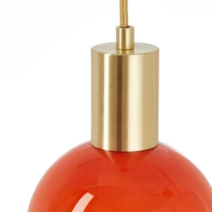 Suspension Arancia, verre, orange, diam.14.5 cm, E27