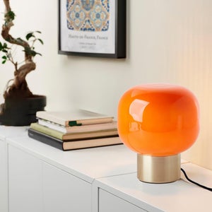 Lampe Arancia e14 hauteur 19,4cm verre orange BRILLIANT