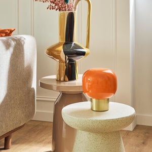 Lampe Arancia e14 hauteur 19,4cm verre orange BRILLIANT